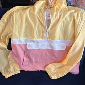 NWT windbreaker vintage style color blocked